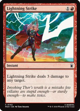 Lightning Strike (142) [Marvel Super Heroes] Foil