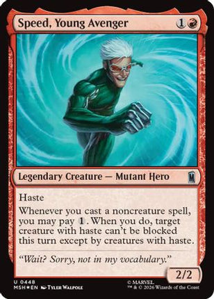 Speed, Young Avenger (Surge Foil) (448) [Marvel Super Heroes] Foil