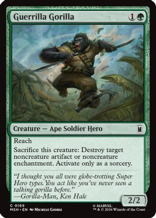 Guerrilla Gorilla (169) [Marvel Super Heroes] Foil