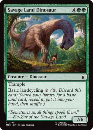 Savage Land Dinosaur (185) [Marvel Super Heroes] Foil