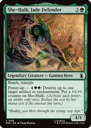 She-Hulk, Jade Defender (188) [Marvel Super Heroes] Foil