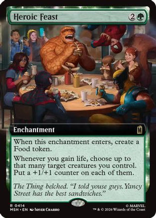 Heroic Feast (Extended Art) (414) [Marvel Super Heroes] Foil