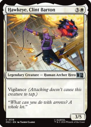 Hawkeye, Clint Barton (0518) (518) [Commander: Marvel Super Heroes] Foil