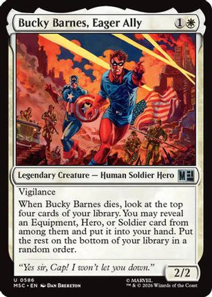 Bucky Barnes, Eager Ally (586) [Commander: Marvel Super Heroes] Foil
