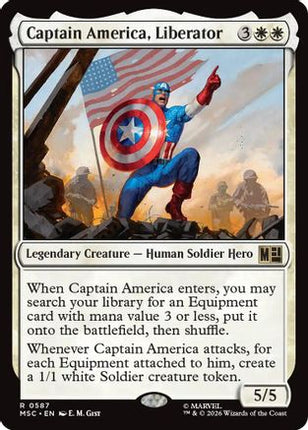 Captain America, Liberator (587) [Commander: Marvel Super Heroes]