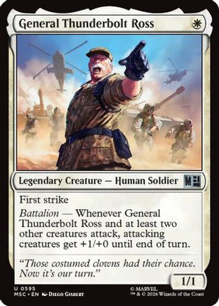 General Thunderbolt Ross (595) [Commander: Marvel Super Heroes] Foil