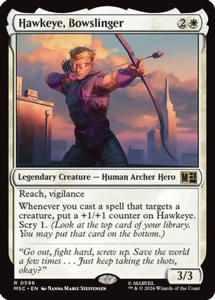 Hawkeye, Bowslinger (596) [Commander: Marvel Super Heroes] Foil