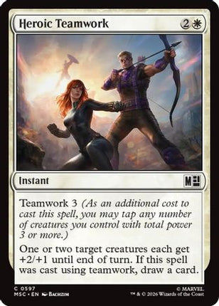 Heroic Teamwork (597) [Commander: Marvel Super Heroes] Foil