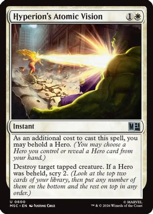 Hyperion's Atomic Vision (600) [Commander: Marvel Super Heroes] Foil