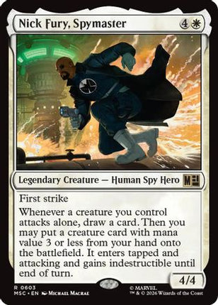 Nick Fury, Spymaster (603) [Commander: Marvel Super Heroes] Foil