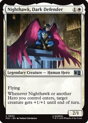 Nighthawk, Dark Defender (604) [Commander: Marvel Super Heroes] Foil