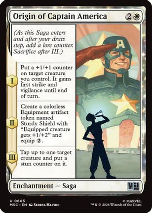 Origin of Captain America (605) [Commander: Marvel Super Heroes] Foil