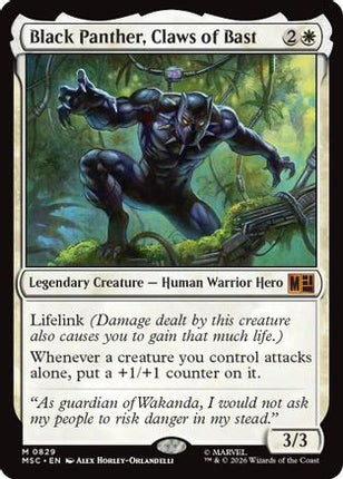 Black Panther, Claws of Bast (829) [Commander: Marvel Super Heroes] Foil