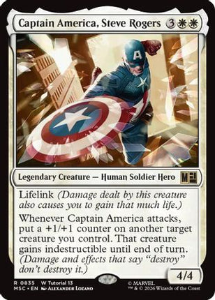Captain America, Steve Rogers (835) [Commander: Marvel Super Heroes]
