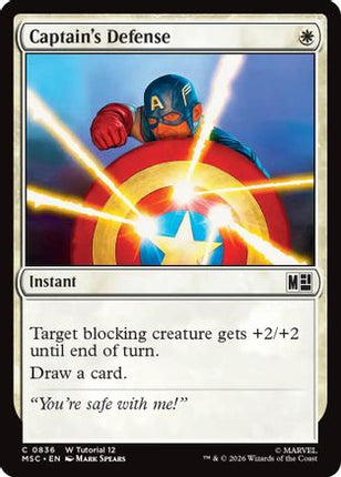 Captain's Defense (836) [Commander: Marvel Super Heroes]
