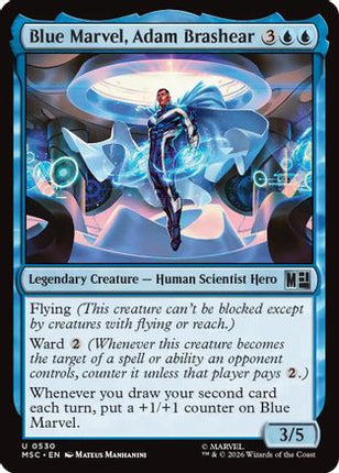 Blue Marvel, Adam Brashear (530) [Commander: Marvel Super Heroes] Foil