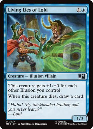 Living Lies of Loki (627) [Commander: Marvel Super Heroes] Foil