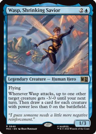 Wasp, Shrinking Savior (646) [Commander: Marvel Super Heroes] Foil