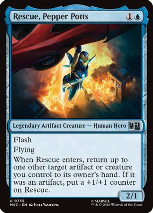 Rescue, Pepper Potts (755) [Commander: Marvel Super Heroes] Foil