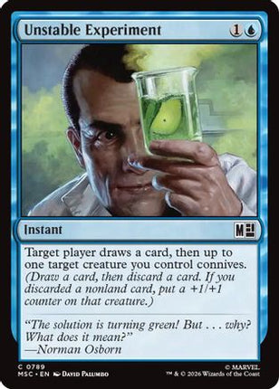 Unstable Experiment (789) [Commander: Marvel Super Heroes] Foil