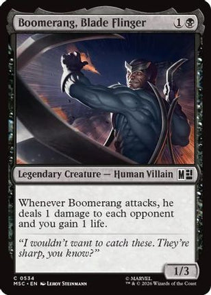 Boomerang, Blade Flinger (534) [Commander: Marvel Super Heroes] Foil