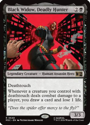 Black Widow, Deadly Hunter (648) [Commander: Marvel Super Heroes] Foil
