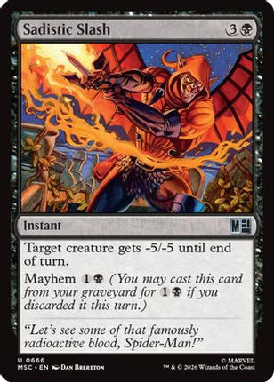 Sadistic Slash (666) [Commander: Marvel Super Heroes] Foil