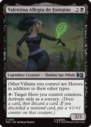 Valentina Allegra de Fontaine (671) [Commander: Marvel Super Heroes] Foil