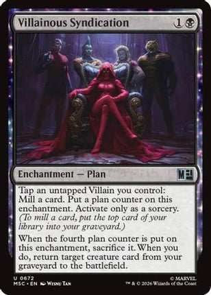 Villainous Syndication (672) [Commander: Marvel Super Heroes]