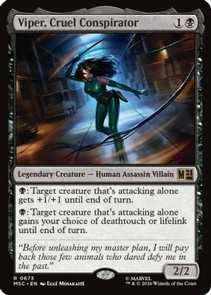 Viper, Cruel Conspirator (673) [Commander: Marvel Super Heroes]