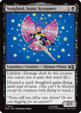 Songbird, Sonic Screamer (762) [Commander: Marvel Super Heroes]