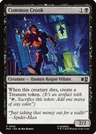 Common Crook (792) [Commander: Marvel Super Heroes] Foil