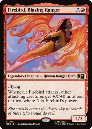 Firebird, Blazing Ranger (050) [Commander: Marvel Super Heroes] Foil