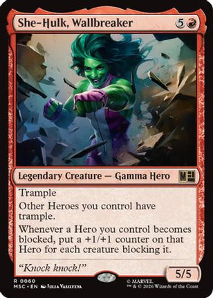 She-Hulk, Wallbreaker (060) [Commander: Marvel Super Heroes] Foil