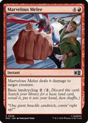 Marvelous Melee (549) [Commander: Marvel Super Heroes] Foil