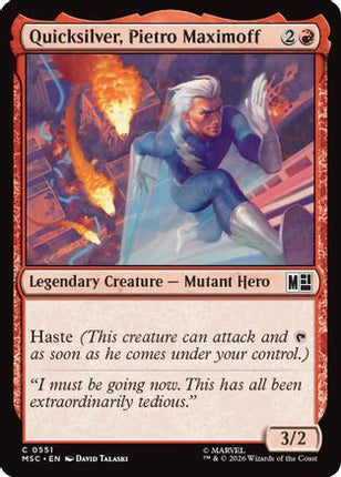Quicksilver, Pietro Maximoff (0551) (551) [Commander: Marvel Super Heroes]