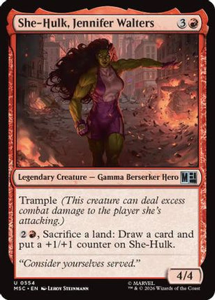 She-Hulk, Jennifer Walters (554) [Commander: Marvel Super Heroes] Foil