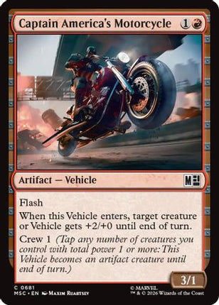 Captain America's Motorcycle (681) [Commander: Marvel Super Heroes] Foil