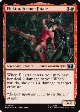 Elektra, Femme Fatale (687) [Commander: Marvel Super Heroes]
