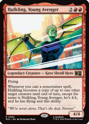 Hulkling, Young Avenger (689) [Commander: Marvel Super Heroes]