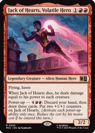 Jack of Hearts, Volatile Hero (693) [Commander: Marvel Super Heroes] Foil