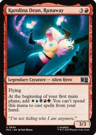 Karolina Dean, Runaway (694) [Commander: Marvel Super Heroes] Foil