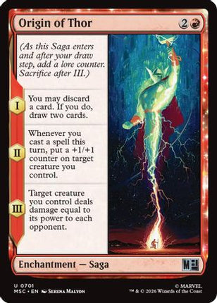 Origin of Thor (701) [Commander: Marvel Super Heroes] Foil