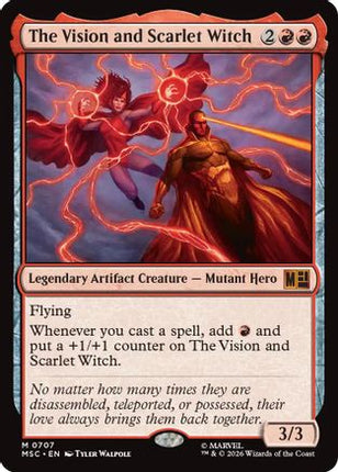 The Vision and Scarlet Witch (707) [Commander: Marvel Super Heroes] Foil