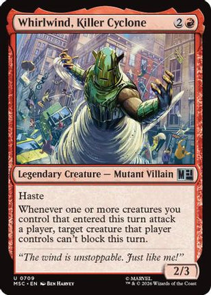 Whirlwind, Killer Cyclone (709) [Commander: Marvel Super Heroes] Foil