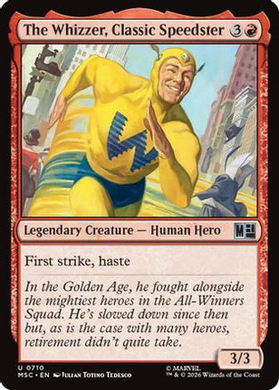 The Whizzer, Classic Speedster (710) [Commander: Marvel Super Heroes] Foil