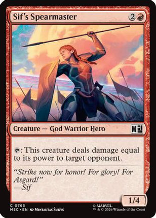 Sif's Spearmaster (765) [Commander: Marvel Super Heroes] Foil