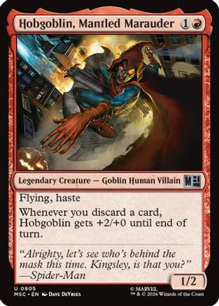 Hobgoblin, Mantled Marauder (805) [Commander: Marvel Super Heroes] Foil
