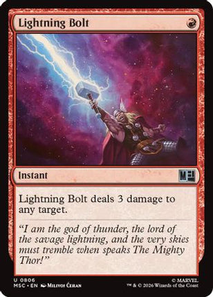 Lightning Bolt (806) [Commander: Marvel Super Heroes] Foil