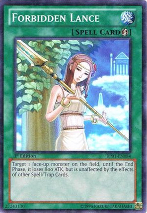 Forbidden Lance (Starfoil) (Starfoil Rare) [BP01-EN084] Unlimited